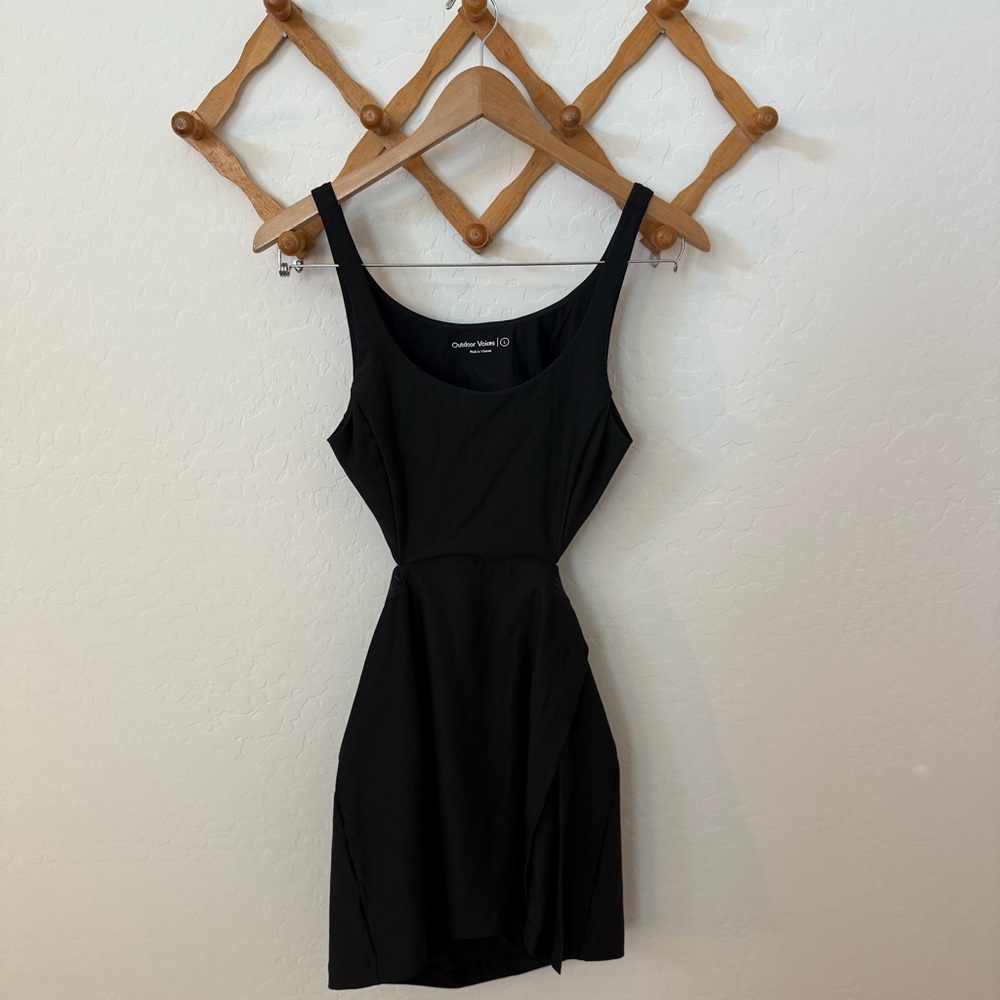 Outdoor Voices Black Mini Dress